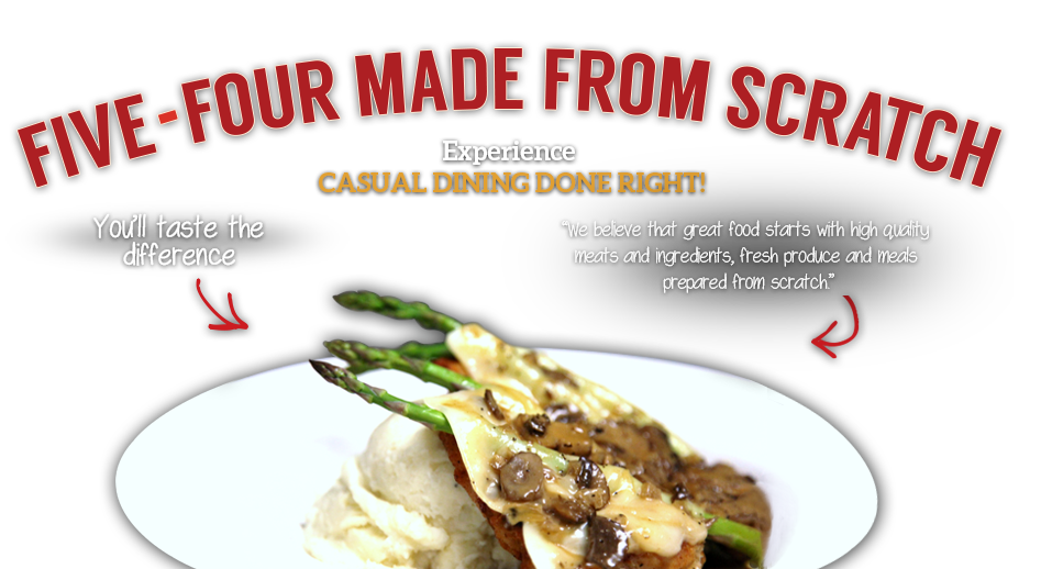 View Our Made From Scratch Menu